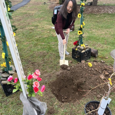 Dedicating Memorial Grove
